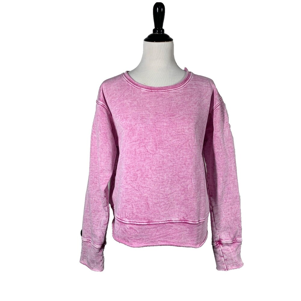 Frank & Eileen James Boyfriend Sweatshirt Mineral Pink Mineral Wash Crewneck